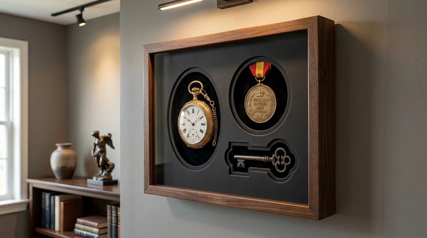 Custom 3D Shadowbox Framing for Keepsakes & Memorabilia
